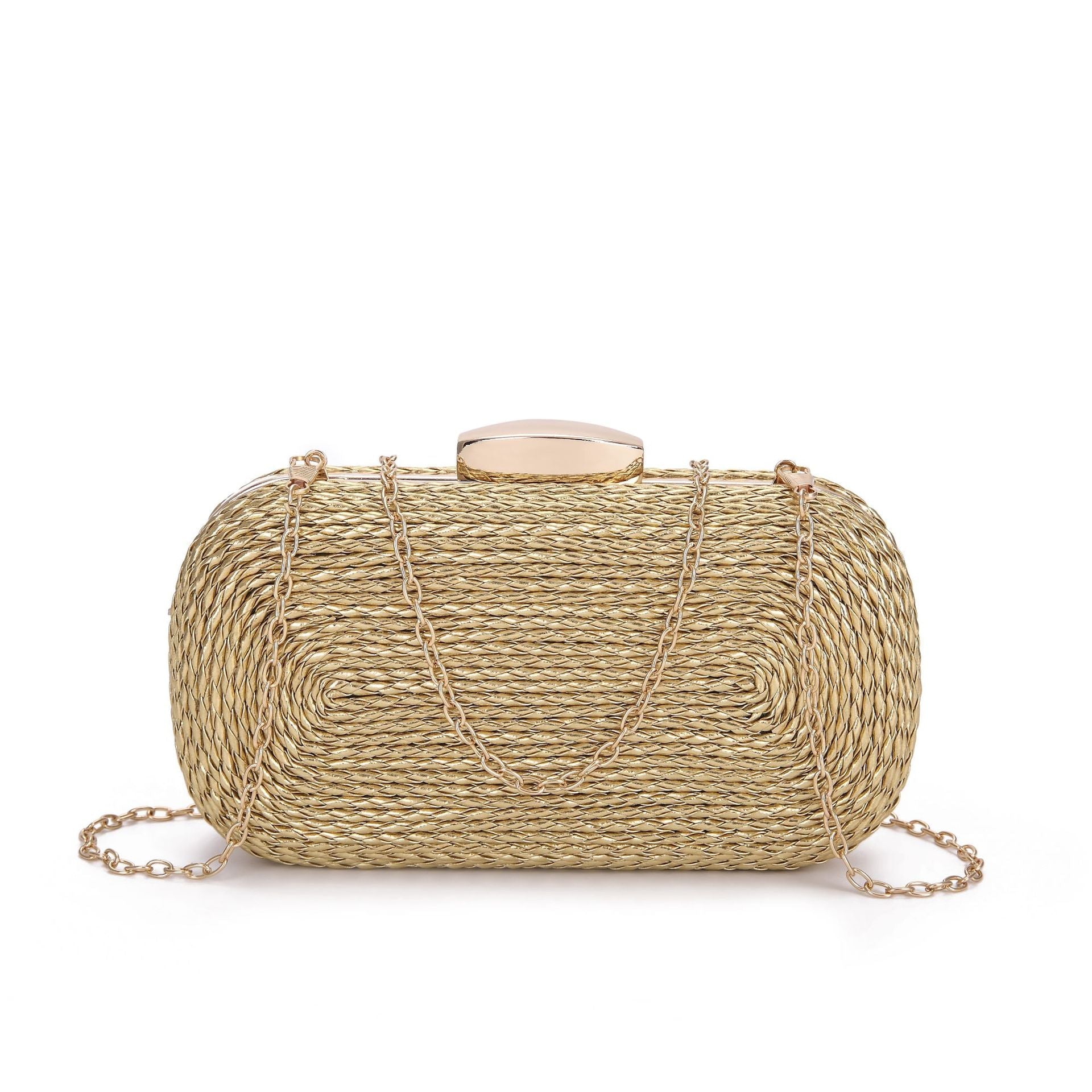 PU women's bag single shoulder woven evening bag