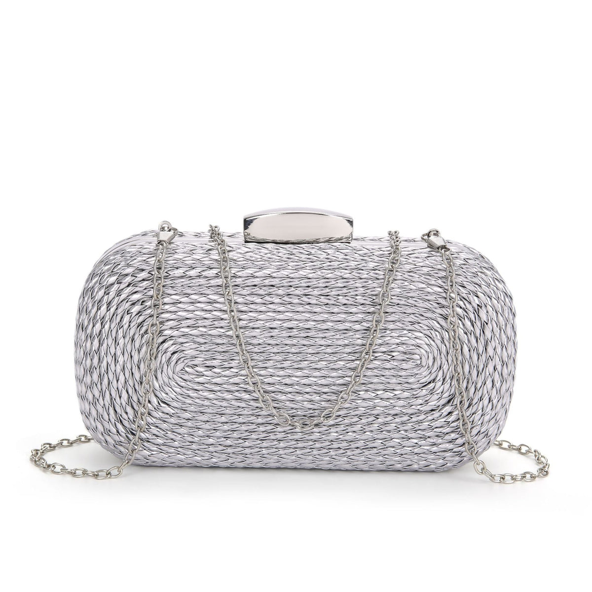 PU women's bag single shoulder woven evening bag