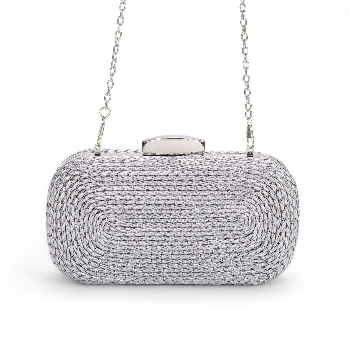 PU women's bag single shoulder woven evening bag