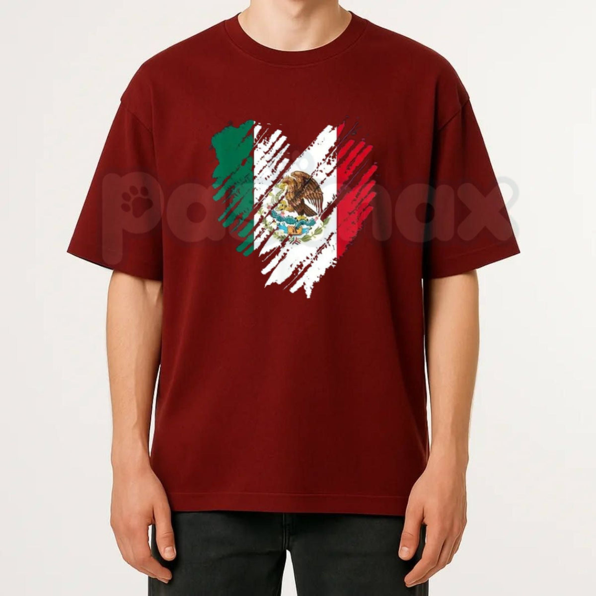 Mexico City Mexican Flag Heart T-Shirt – CDMX Heart Graphic Tee, Cute Mexico Pride Heritage Gift Unisex Shirt